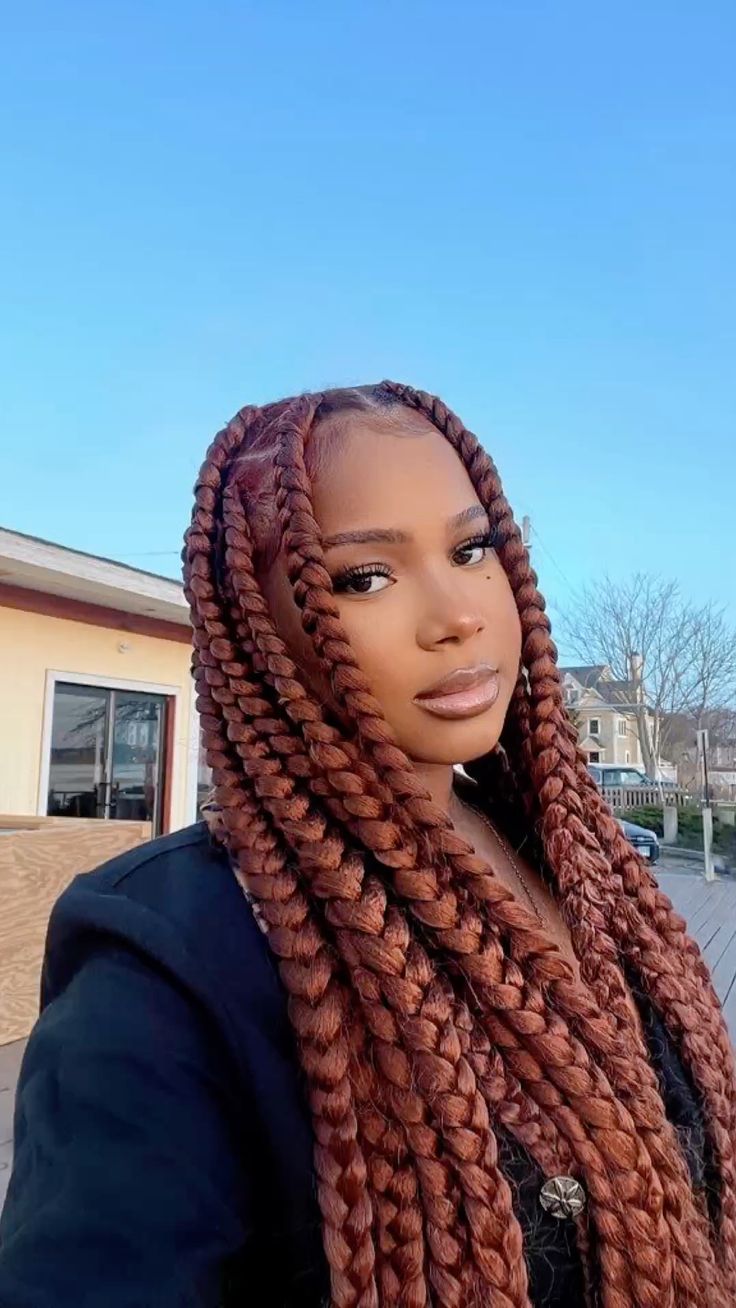 African Female Hair Jumbo Box Braids