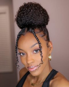 African Female Hairstyles High Bun