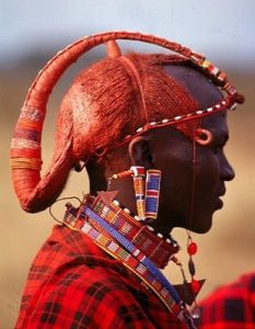 Picture of a Maasai Tribal Hairstyle