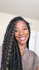 African Female Hair Jumbo Box Braids