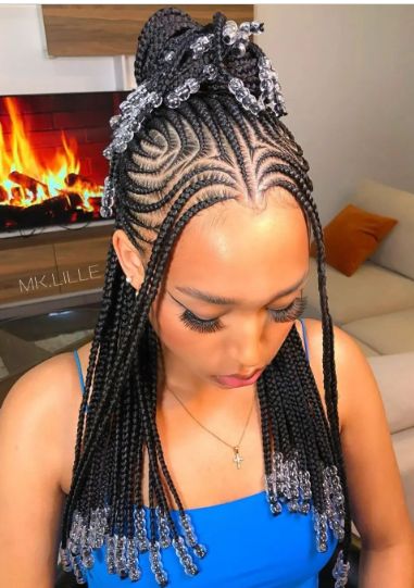 Tribal Braids Braided Fulani Hairstyle for black women