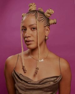 Bantu Knots African Female Hairstyle