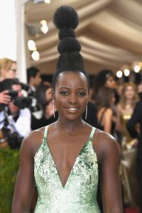 Lupita on afro hair on the red carpet