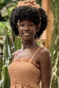 African Female Afro Hair