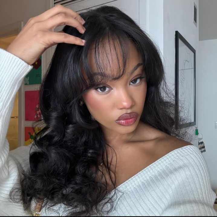 Bangs Weave Hairstyle for black women